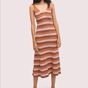 Kate Spade Sparkle Stripe Sweater Dress